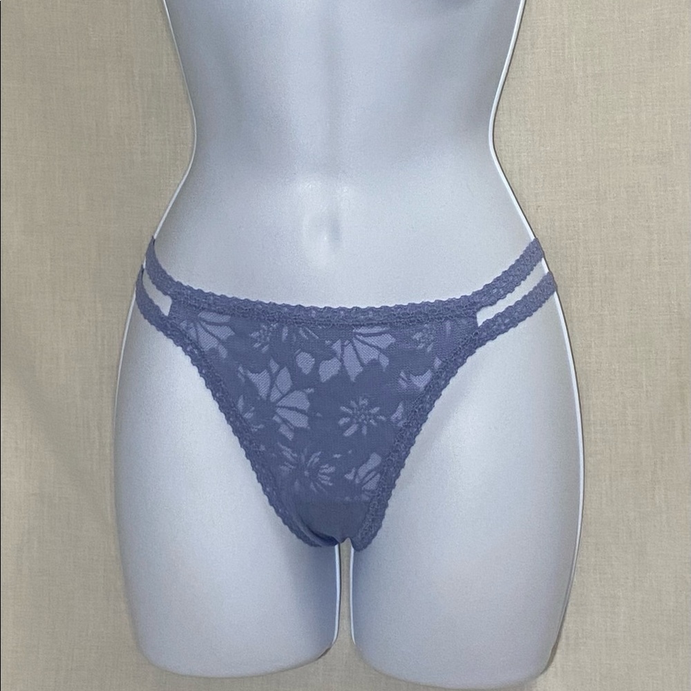 Victoria’s Secret PINK Bluish/Purple Lacey Thong Panties